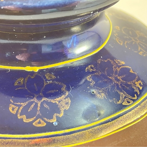 Vintage Japanese Handpainted Moriage Urn Geisha Shogun Asian Decor - Picture 13 of 15